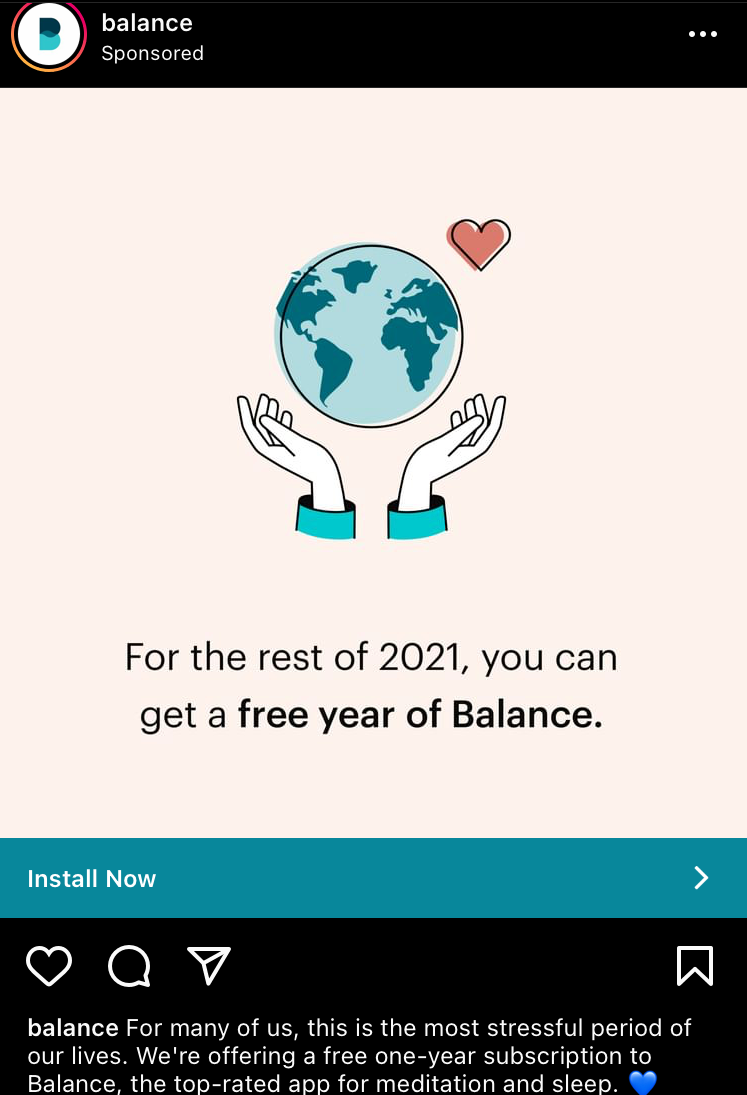 Instagram Ad Example